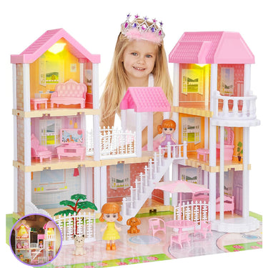 DOLL HOUSE DREAM VILLA SET - 135PCS